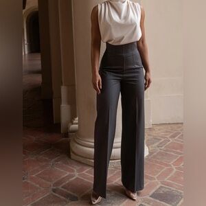 Commense Gray Straight Leg Pants